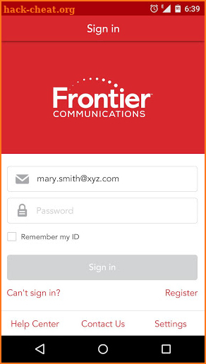 MyFrontier screenshot