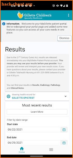 MyGillette Portal screenshot