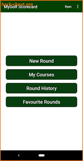 MyGolf Scorecard screenshot