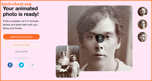 Myheritage Deep Nostalgia Clue screenshot