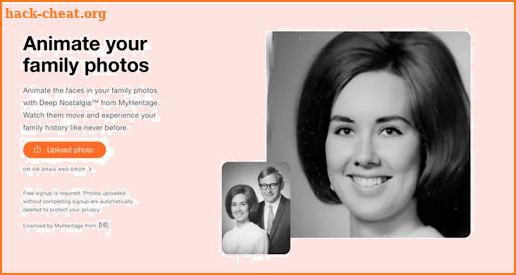 Myheritage Deep Nostalgia Clue screenshot