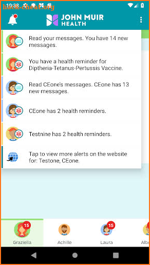 MyJohnMuirHealth screenshot