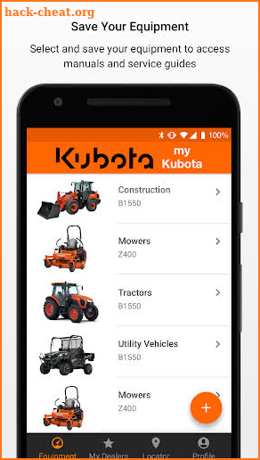 myKubota screenshot