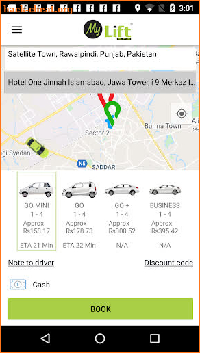 MyLift Cabs screenshot