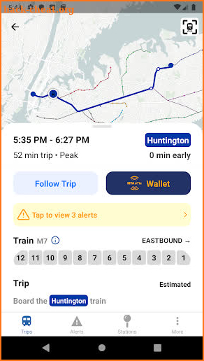 myLIRR screenshot