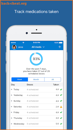 MyMedSchedule Plus screenshot