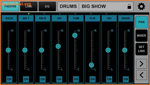 MyMon Personal Monitor Mixer for Waves eMotion LV1 screenshot