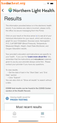 myNorthernLightHealth screenshot