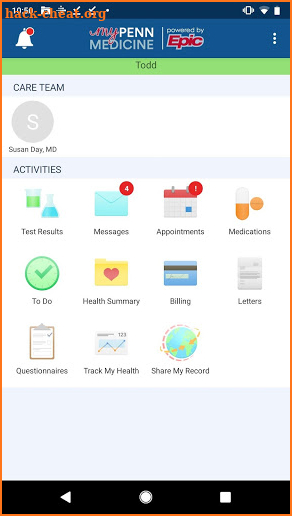 myPennMedicine screenshot