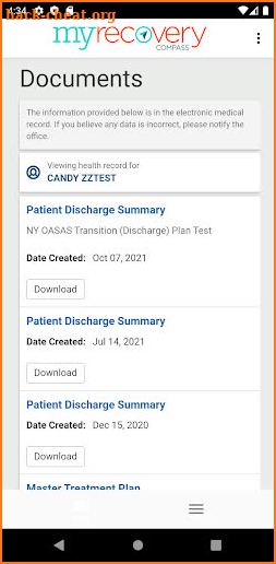 MyRecoveryCompass screenshot