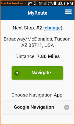 MyRoute Multi Stop Navigation screenshot