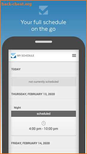 MySchedule Mobile screenshot