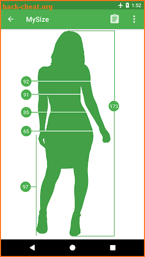 MySize - measure & save body parameters! screenshot