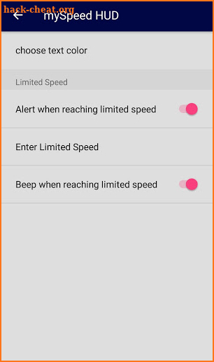 mySpeed HUD screenshot