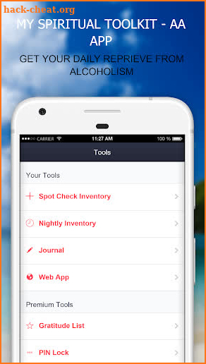 MySpiritualToolkit - 12 Step AA App for Alcoholics screenshot