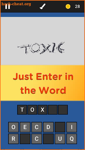 Mystery word screenshot