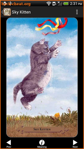 Mystical Cats Tarot screenshot