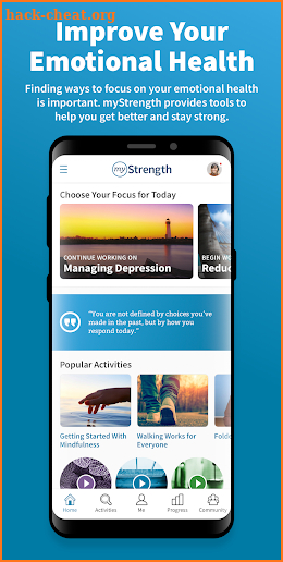 myStrength screenshot