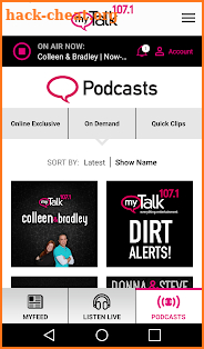 myTalk 107.1 screenshot