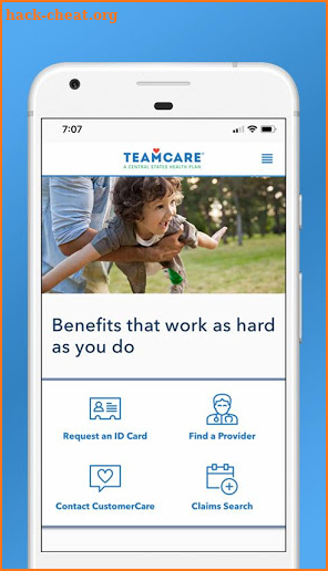 MyTeamCare.org screenshot