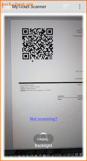 MyTicket Scanner screenshot