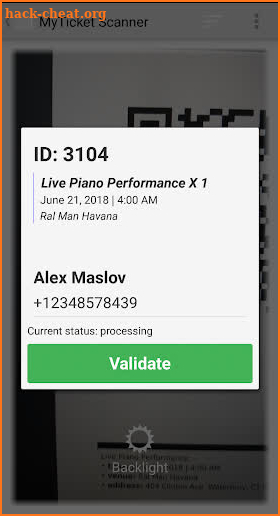 MyTicket Scanner screenshot
