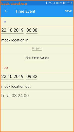 MyTime screenshot