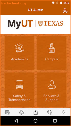 MyUT Austin screenshot