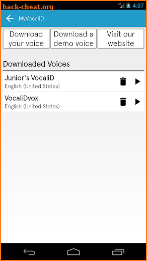 MyVocaliD screenshot