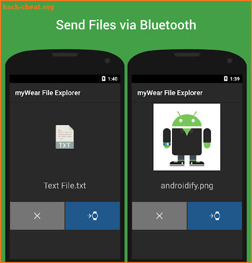 myWear File Explorer screenshot