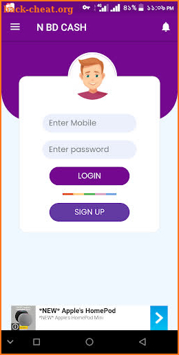 N BD CASH screenshot