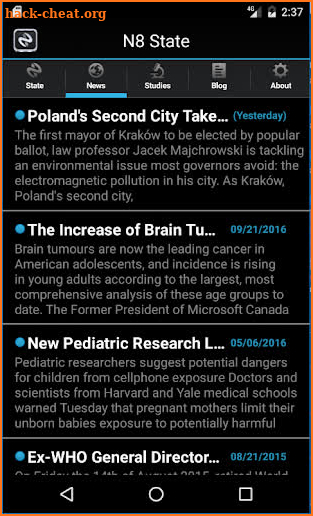 N8 STATE DNA PROTECTION FROM CELL PHONE RADIATION screenshot