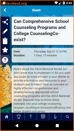 NACAC screenshot