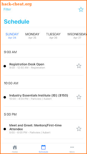 NACCU Events App screenshot