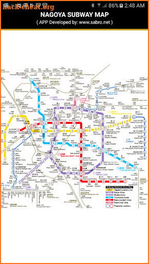 Nagoya Subway Map Offline Upda screenshot