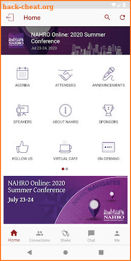 NAHRO Events screenshot