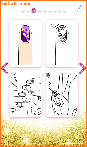 Nail Art Color – Glitter Girls Coloring Book screenshot