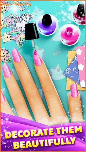 Nail Salon Acrylic Nails Art Free Girl Games screenshot