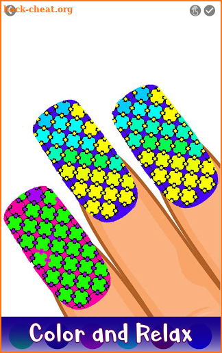 Nails Color by Number: Girls Fashion Coloring Book screenshot