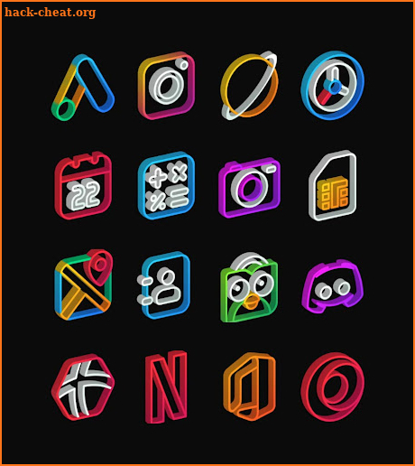 Nambula 3D - Lines icon pack screenshot