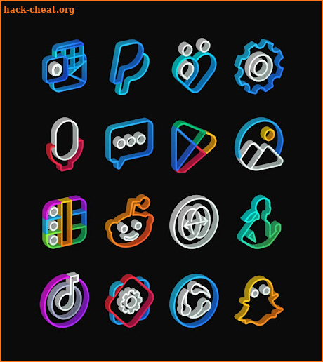 Nambula 3D - Lines icon pack screenshot