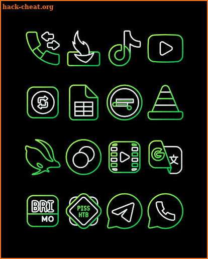 Nambula Green - Lines Icon Pack screenshot