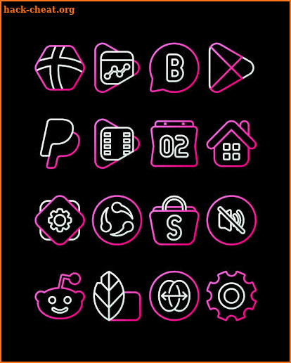 Nambula Pink - Lines Icon Pack screenshot