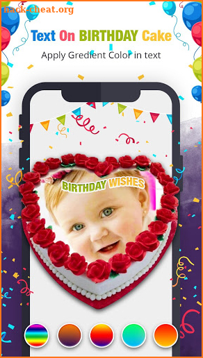 Name & Photo on Birthday cake - Status & Greetings screenshot