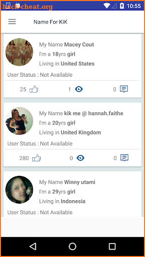 Name For KiK screenshot