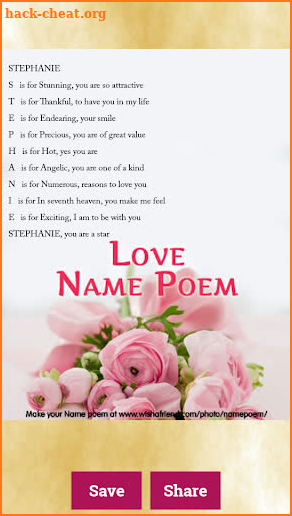 Name Meaning Generator – Free Poem Maker screenshot