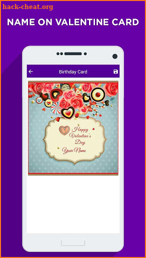 Name on Valentine Card screenshot