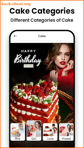 Name Photo On Birthday Cake screenshot