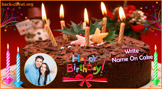 Name Photo On Birthday Cake screenshot