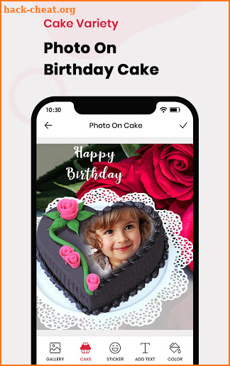 Name Photo On Birthday Cake - Birthday Photo Frame screenshot